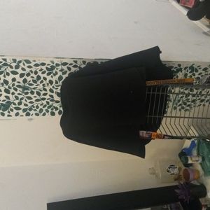Black asymmetrical skirt